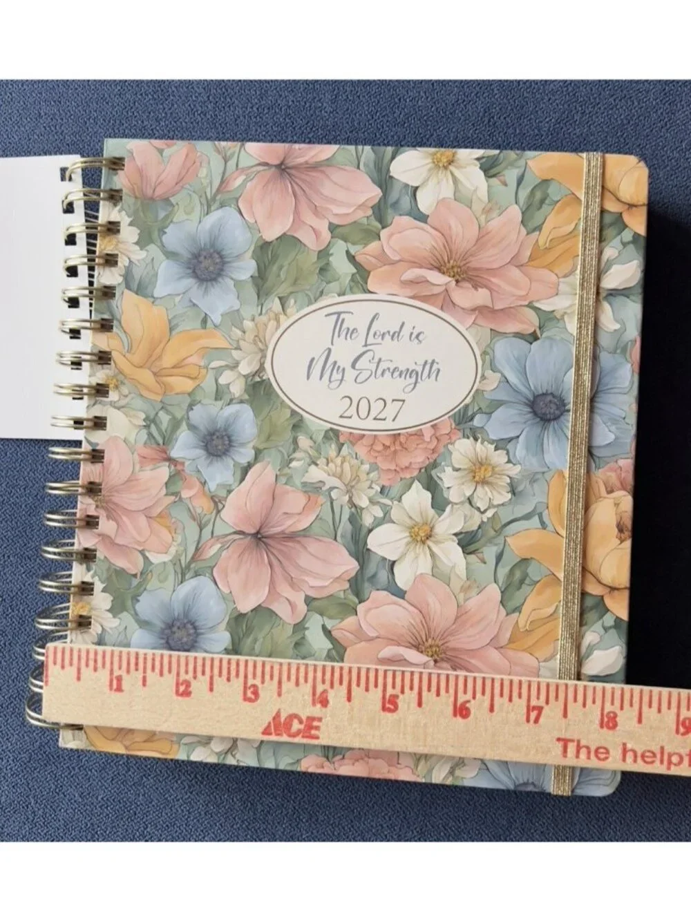 Planner 17 Month 2026-27 LORD IS STRENGTH Month Day Week Organizer Plan 9